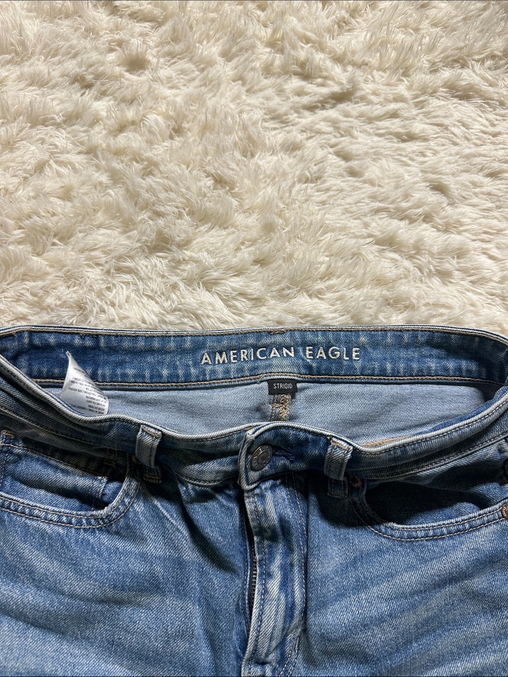 American Eagle Outfitters Light Wash Straight Leg Jeans